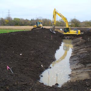 Prepping the site to prevent runoff